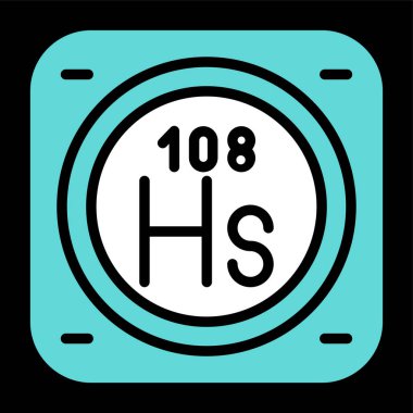 Metal kimyasal elementin web illüstrasyonu