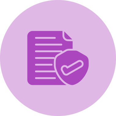 Sigorta simgesi beyaz arka plan üzerinde izole 