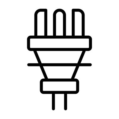 elektrik prizi simgesi. Web illüstrasyonu