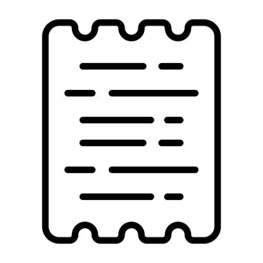 kağıt simgesi, vektör illüstrasyonu basit tasarım