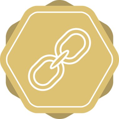 URL imza web simgesi, basit vektör illüstrasyonu