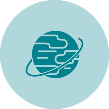 Gezegen simge vektör çizim 