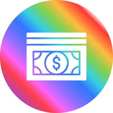 Para için. Web simgesi vektör illüstrasyonu 