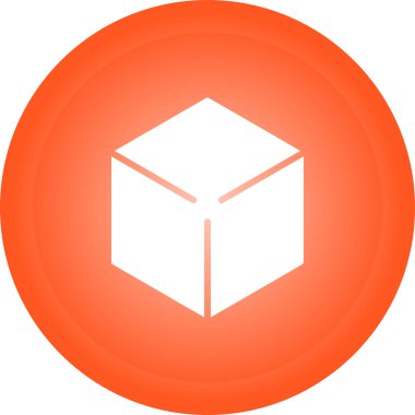 küp web simgesi vektör illüstrasyonu
