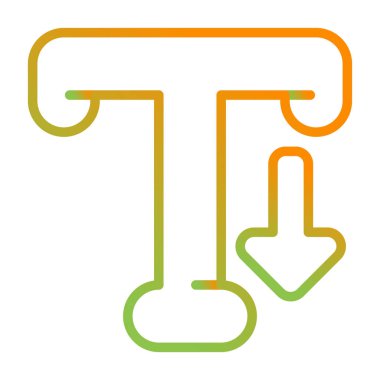 Typography web simgesi vektör illüstrasyonu