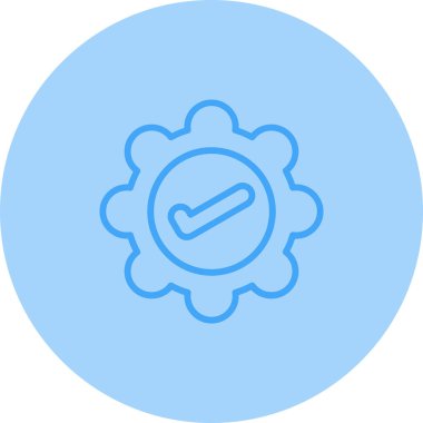 Simge vektör illüstrasyon tasarımını onayla 