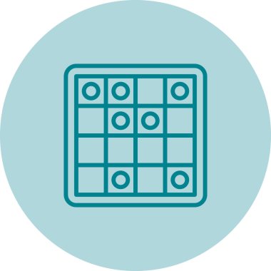 strateji oyun simgesi, web illüstrasyonu