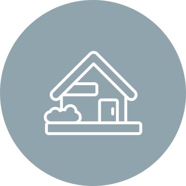 ev ikonu vektör illüstrasyonu. bina işareti sembolü 