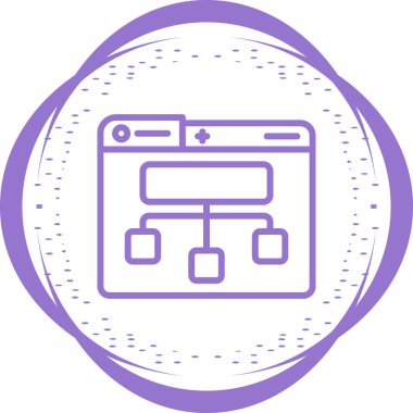 Site Harita simgesi, vektör illüstrasyonu basit tasarım