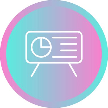 Sunum. Web simgesi basit tasarım