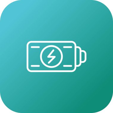 pil ağ simgesi, basit vektör illüstrasyonu