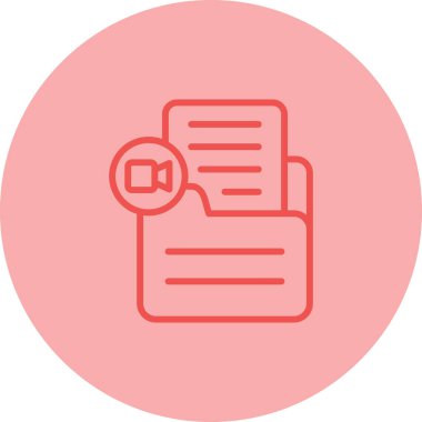 Belge Video Web ikonu vektör illüstrasyonu Ekle
