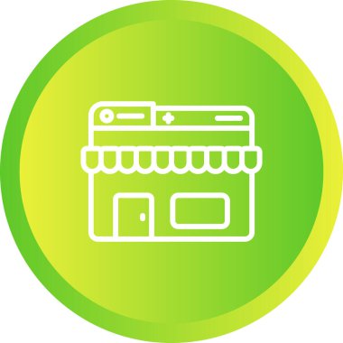 Etrade web simgesi vektör illüstrasyonu