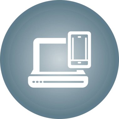 dizüstü bilgisayar simgesi, vektör illüstrasyonu basit tasarım