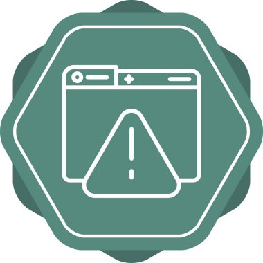 uyarı işareti basit illüstrasyon