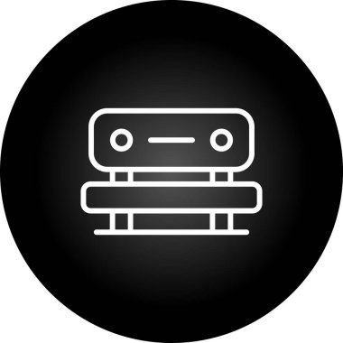 bank simgesi, vektör illüstrasyonu basit tasarım