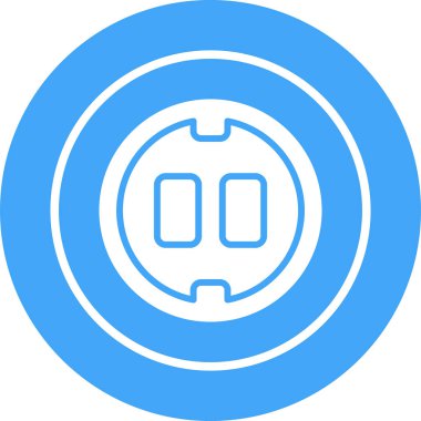 soket simgesi web basit illüstrasyon