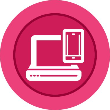 dizüstü bilgisayar simgesi, vektör illüstrasyonu basit tasarım