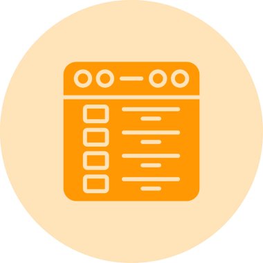 Web tarayıcı simgesi, vektör illüstrasyonu basit tasarım