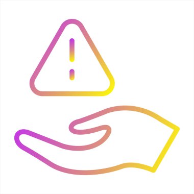 Risk. Web simgesi basit illüstrasyon