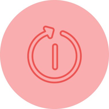 Yeniden başlat. Web simgesi basit tasarım