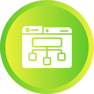 Site Harita simgesi, vektör illüstrasyonu basit tasarım