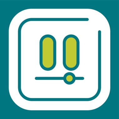 Vektör illüstrasyon Video Duraklatma simgesi 