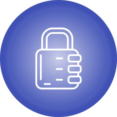 Kilit. Web simgesi basit illüstrasyon 