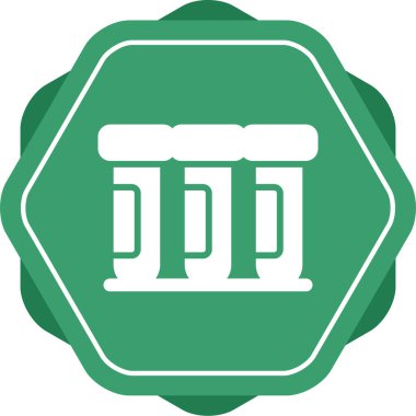 tüp simgelerinin vektör illüstrasyonu