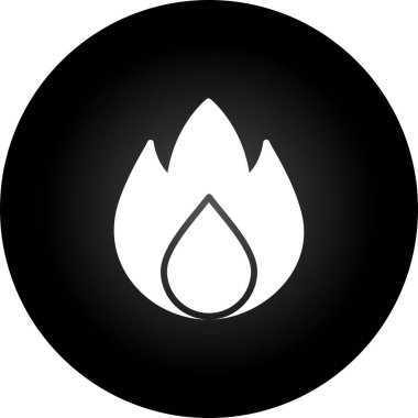 Alevler. Web simgesi basit illüstrasyon 