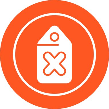 Etiket. Web simgesi basit illüstrasyon