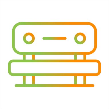 bank simgesi, vektör illüstrasyonu basit tasarım