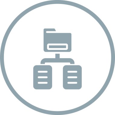 Belge Sınıflandırma Web simgesi vektör illüstrasyonu