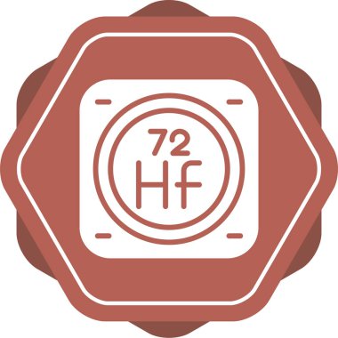 Kimyasal Element Web simgesi vektör çizimi