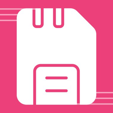 Disk web simgesi, basit vektör illüstrasyonu