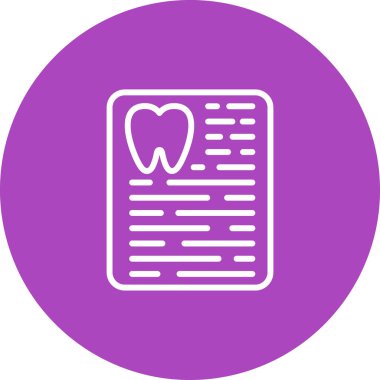 Reçete web simgesinin vektör illüstrasyonu