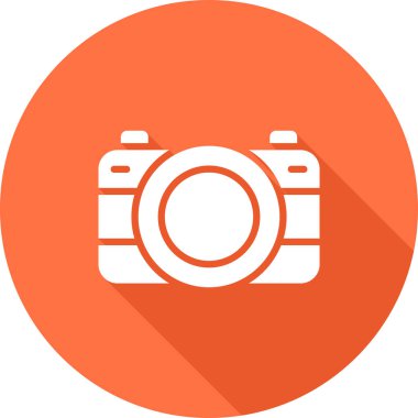 fotoğraf makinesi simgesi, vektör illüstrasyonu 