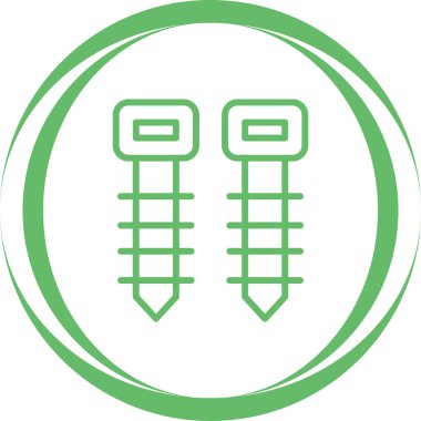 Kablo bağı simgesi, vektör illüstrasyonu basit tasarım