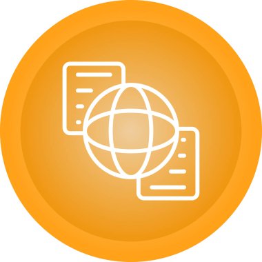 Belge Paylaşımı simgesinin vektör çizimi 