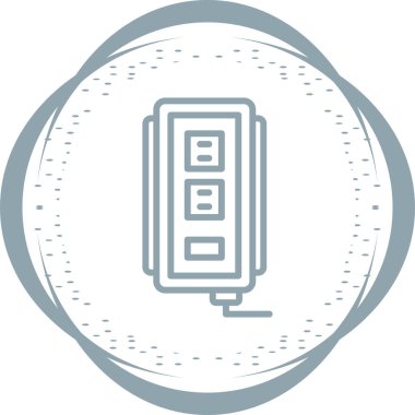 soket simgesi web basit illüstrasyon