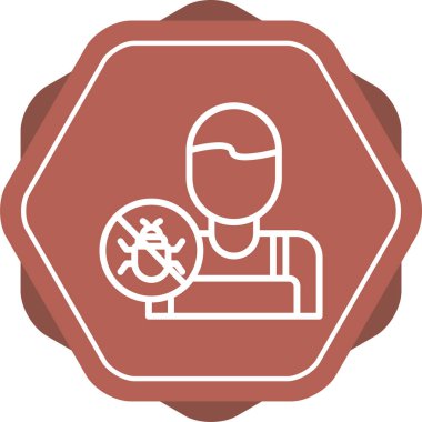 Haşere Kontrol simgesi, vektör illüstrasyonu