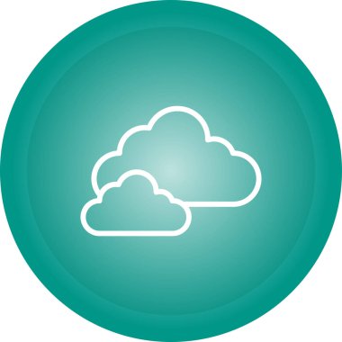 Bulut simgesi web basit illüstrasyon