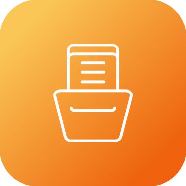 Depolama web simgesi, basit vektör illüstrasyonuName 