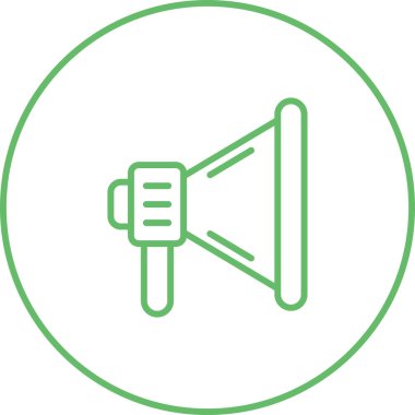 Konuşmacı. Web simgesi basit tasarım