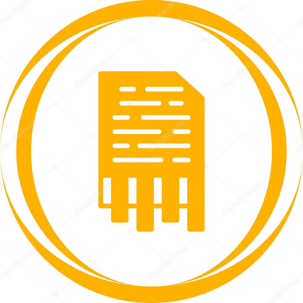Shredding web icon, simple vector illustration