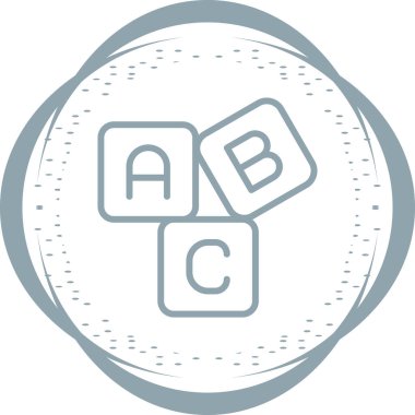 Eğitim Oyunu modern simgesinin vektör illüstrasyonu