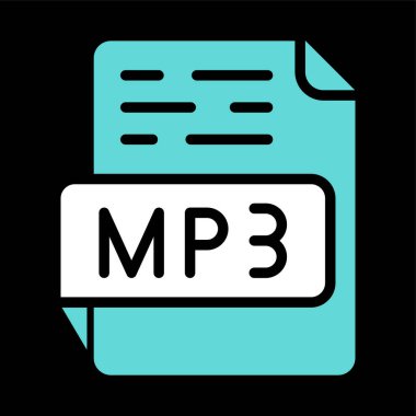 mp3 dosya biçimi web basit illüstrasyon