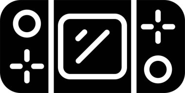 El bilgisayarı Oyun Konsolunun vektör çizimi modern simge