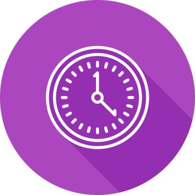 Saat. Web simgesi basit illüstrasyon 