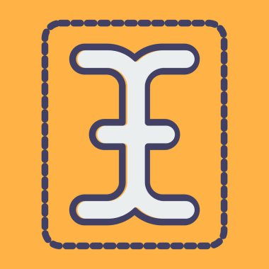 Tip simgesinin basit web illüstrasyonu